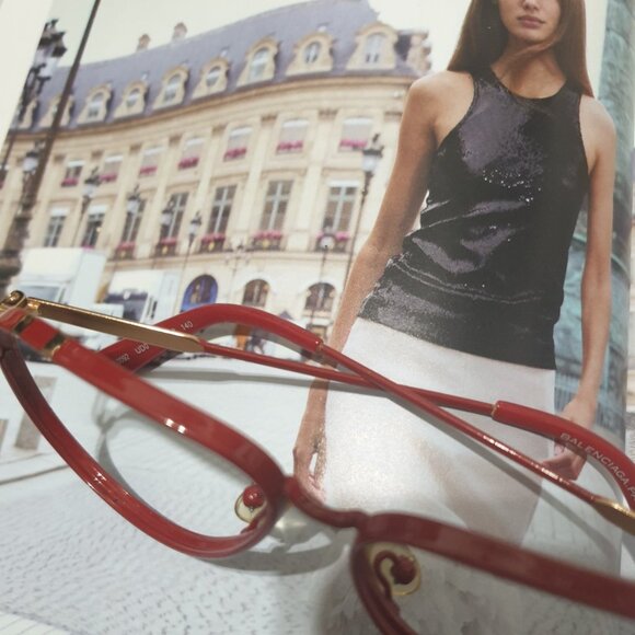 Balenciaga Eyeglasses Optical Frame With Case Women Fashion Formal Accessory - Picture 3 of 6